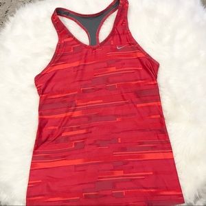 Nike Dri-Fit Racerback Tank Top Long Sports Bra M